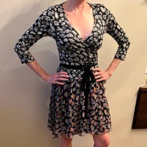 DVF silk chiffon skirt dress